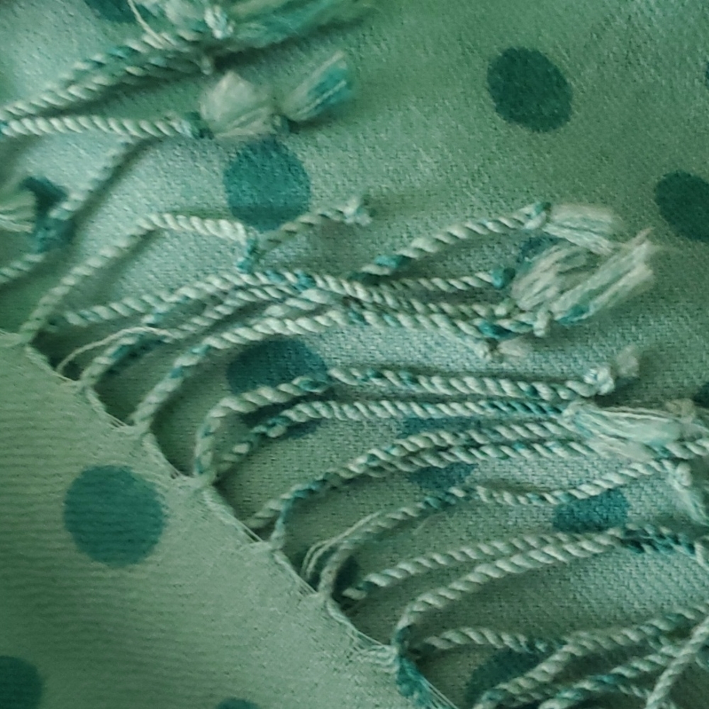 Polka Dot Wool Scarf/Shawl